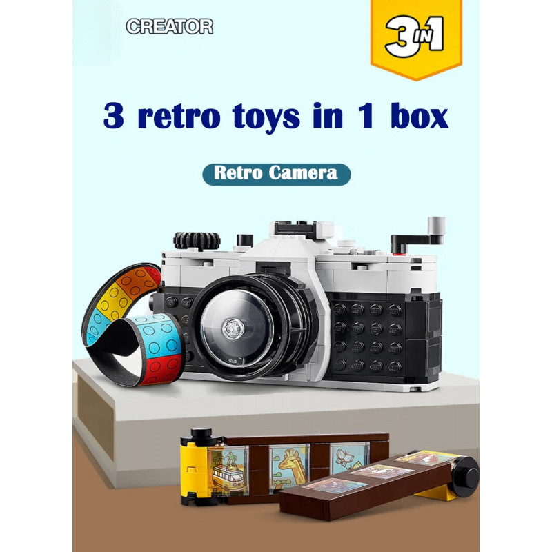 Photography Day - Creator 3in1 Retro Camera Toy, Retro
