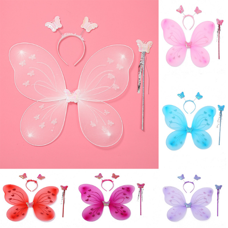 Photography Yellow - Kids Butterfly Headband Wings 1 Pc