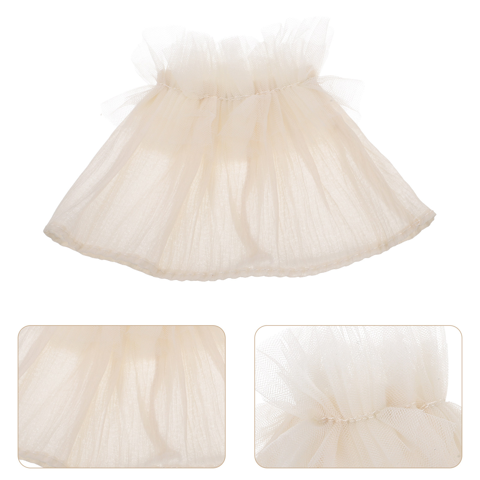 Photography Unit - 1Pair White Mesh Cuff Sleeves Nail