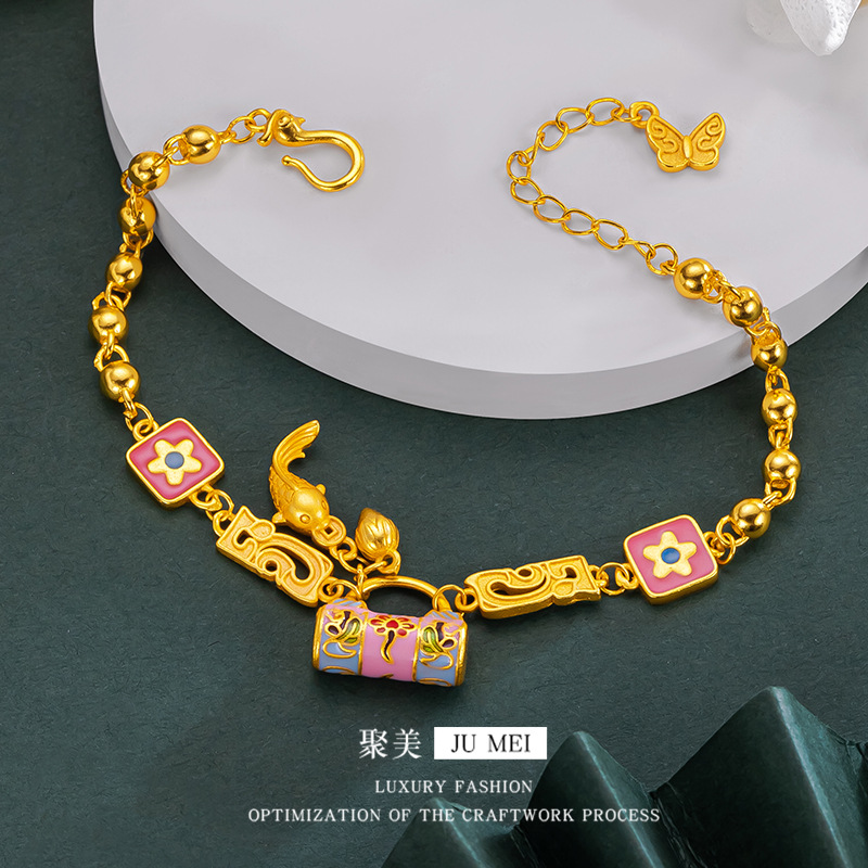 24K AU999 Gold 'Blossom Lock & - Photography Yellow avis et prix