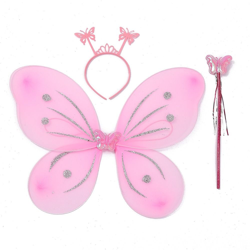 3Pcs/Set Glitter Butterfly Fai - Photography Yellow avis et prix