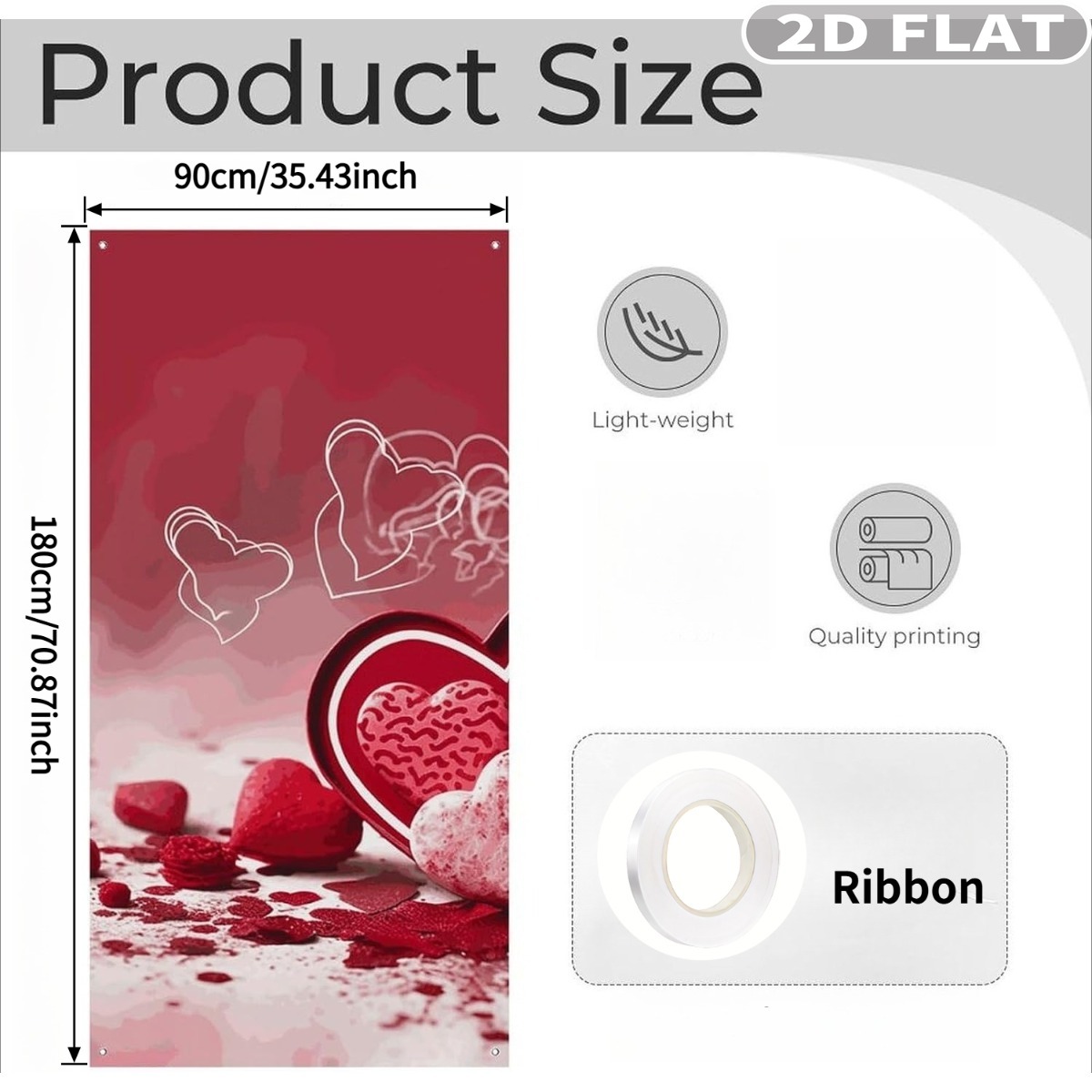 2D FLAT 1pc Valentine Day Hang - Photography Day avis et prix