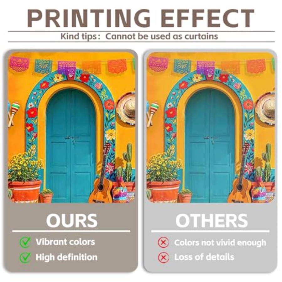 Fabric 7x5ft Mexican Fiesta Ph - Photography Yellow avis et prix
