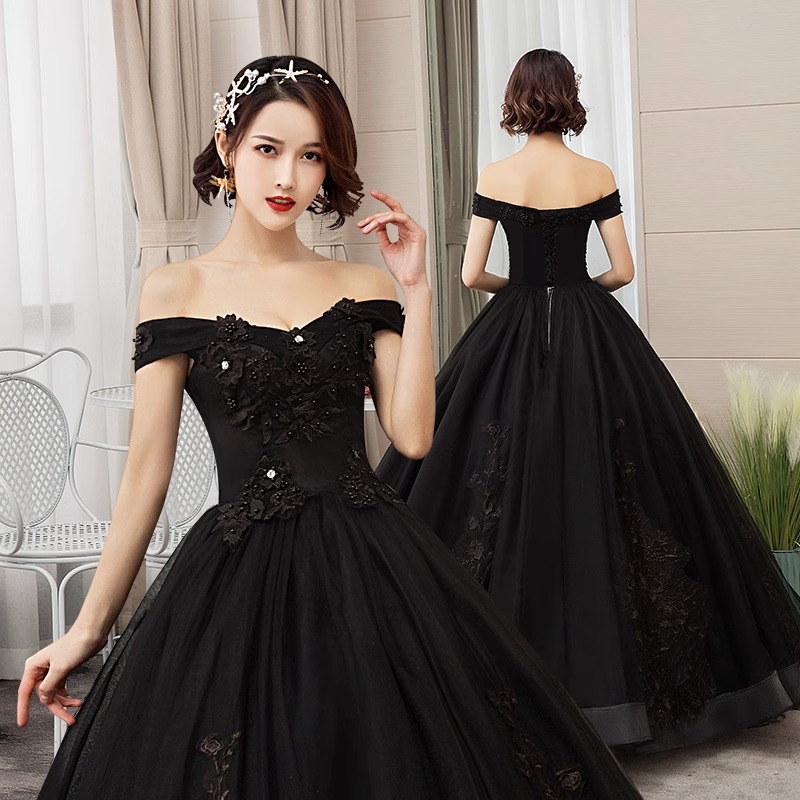 New bridal dress black off-sho - Photography Solo avis et prix