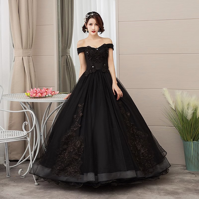 New bridal dress black off-sho - Photography Solo avis et prix