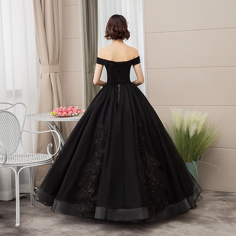 New bridal dress black off-sho - Photography Solo avis et prix
