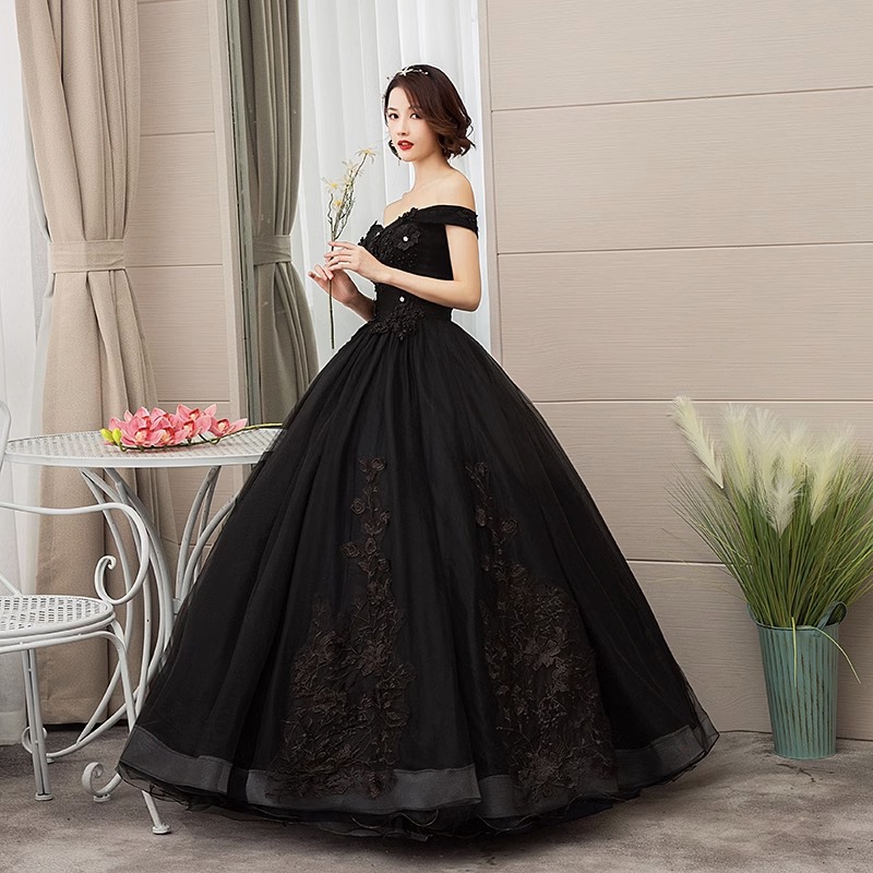 New bridal dress black off-sho - Photography Solo avis et prix