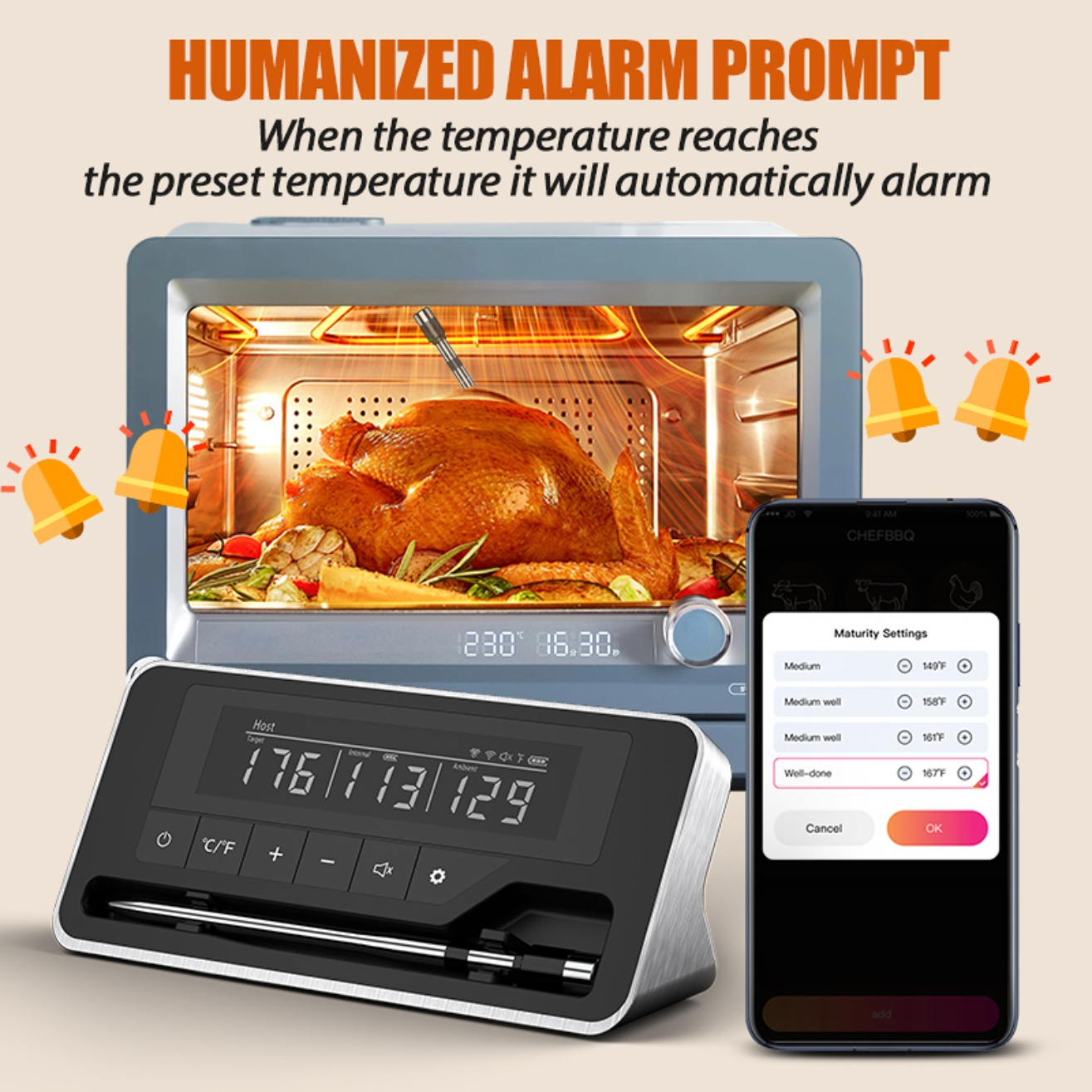 Meat Thermometer Wireless Prob - Photography Digital avis et prix