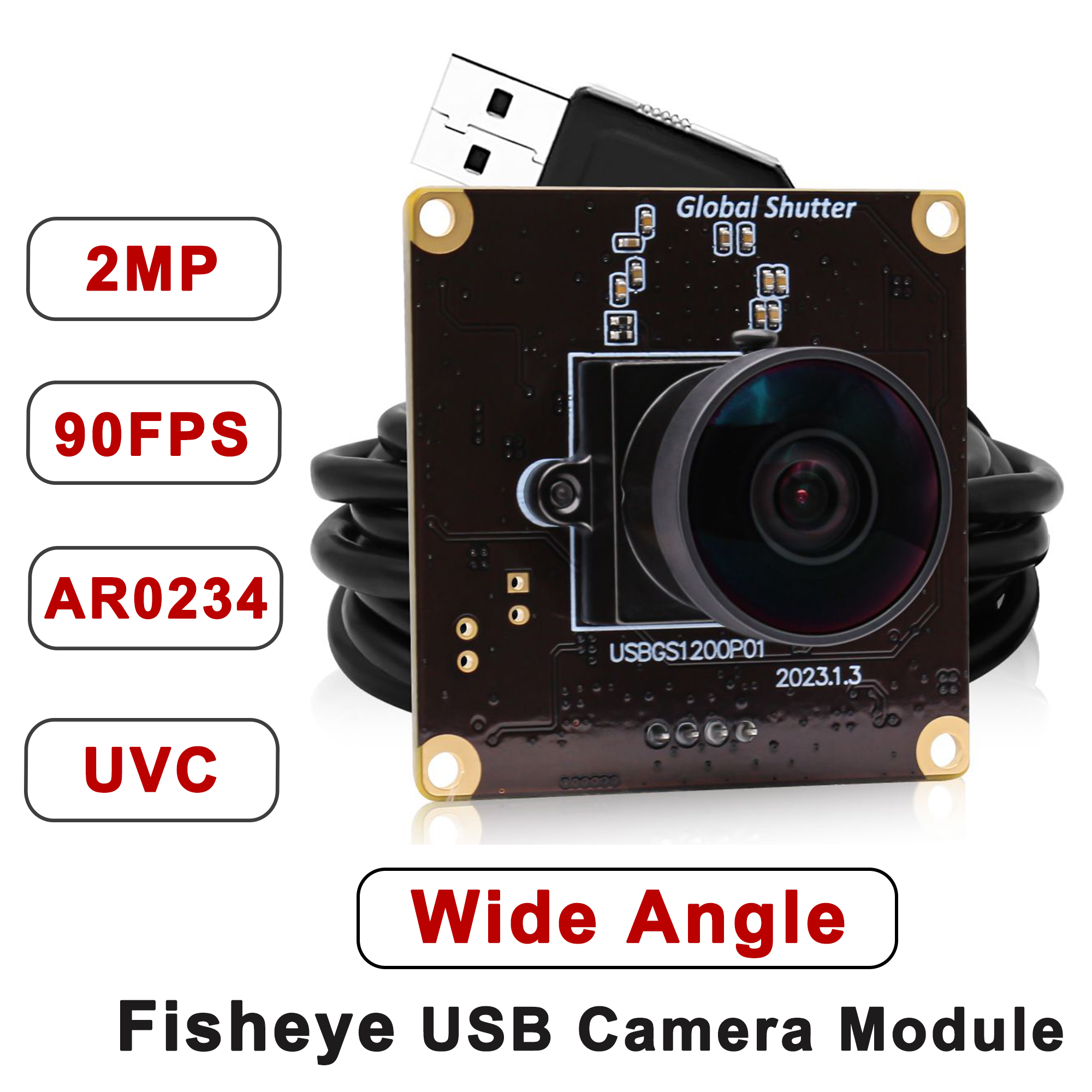 ELP 1200P 90fps Global Shutter - Photography High Angle avis et prix