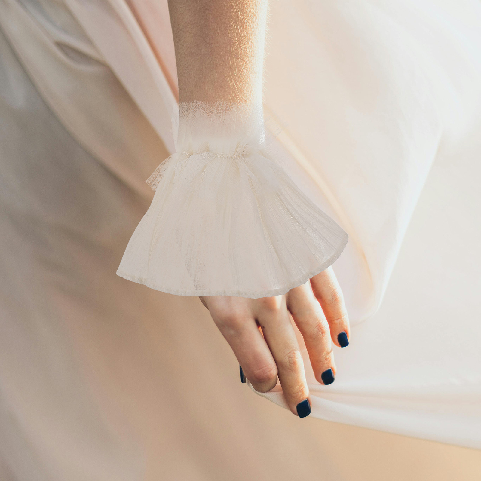 1Pair White Mesh Cuff Sleeves  - Photography Unit avis et prix