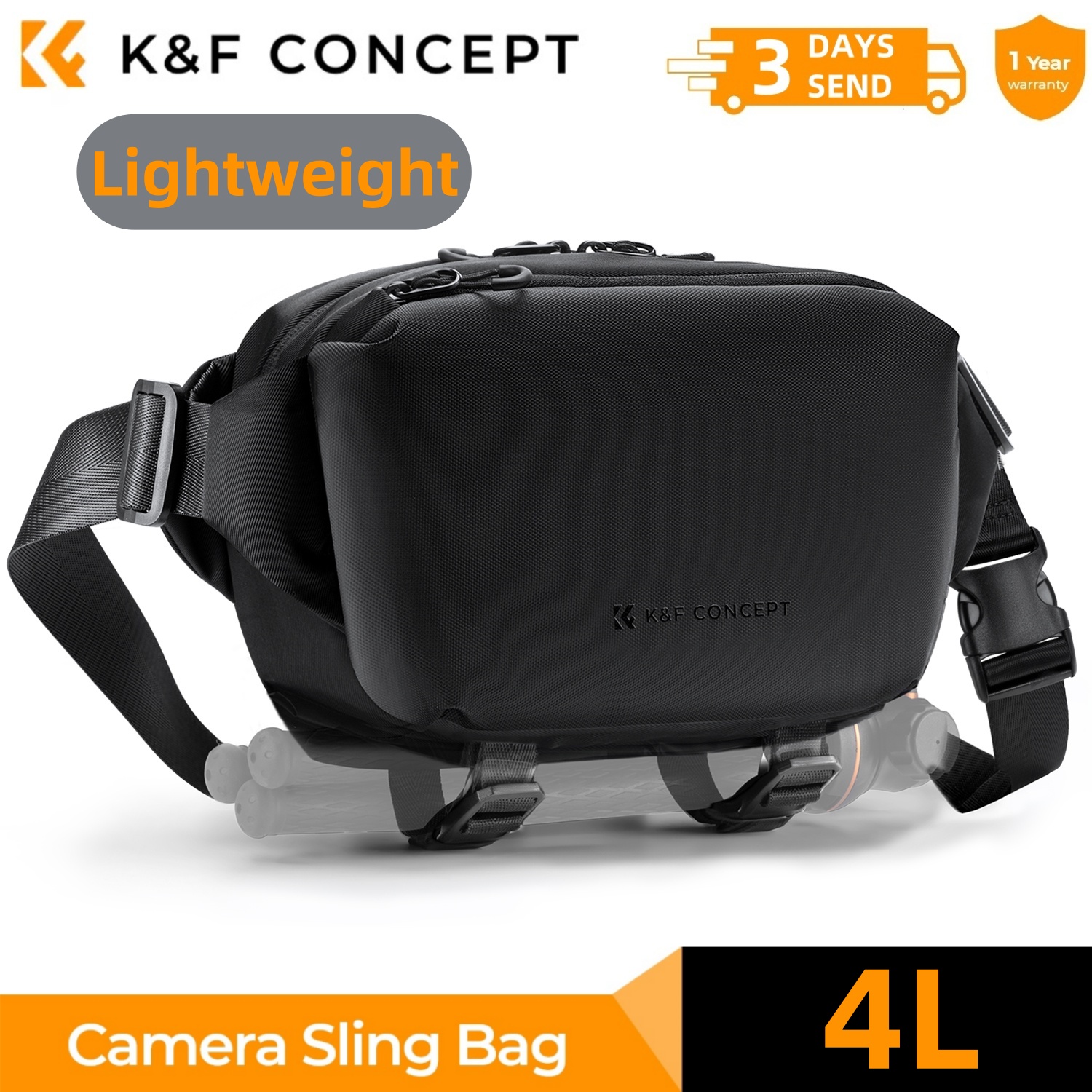 K&F CONCEPT 4L Camera Sling Ba - Lens Case Pouch avis et prix