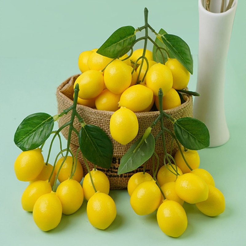 Artificial Lemons String, Vivi - Photography Yellow avis et prix