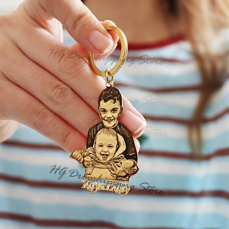 Personalized Baby Photo Keycha - Photography Yellow avis et prix