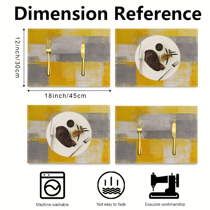 VIKAMA Yellow Gray Abstract Oi - Photography Desk avis et prix