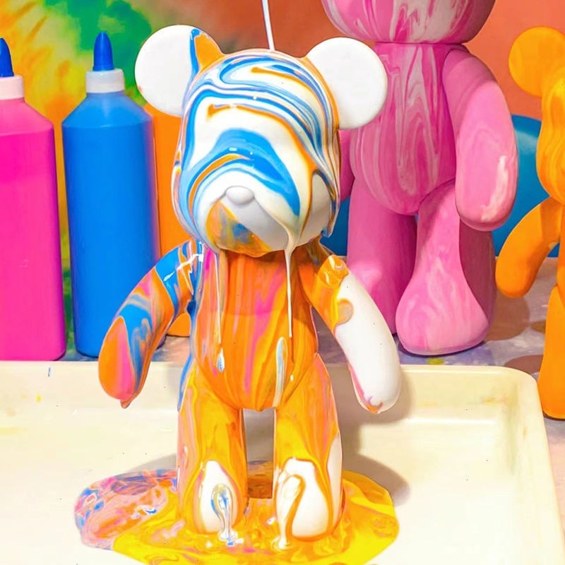 23cm DIY Paint Fluid Bear Figu - Photography Desk avis et prix