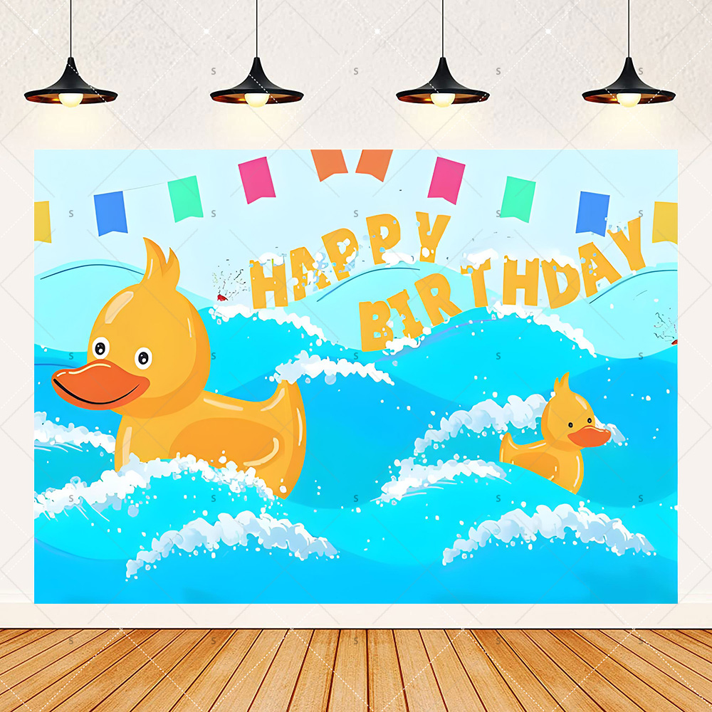 Cartoon Yellow Duck Theme Birt - Photography Yellow avis et prix