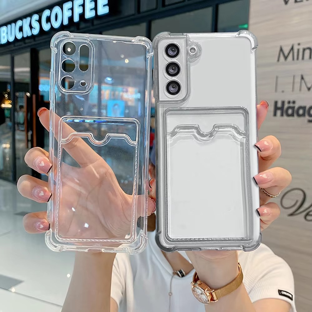 Clear Silicone Card Slot Holde - Lens Case Pouch avis et prix
