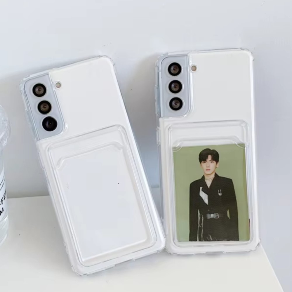 Clear Silicone Card Slot Holde - Lens Case Pouch avis et prix